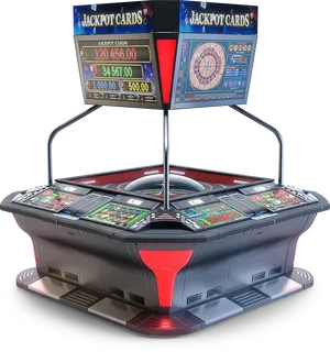 Electronic Roulette Table Jackpot Display PNG image