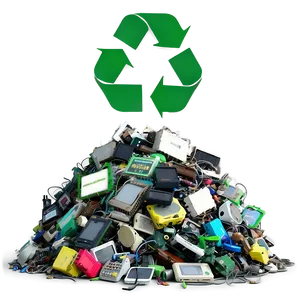 Electronic Waste Pile PNG 06212024