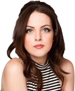 Elegant Actress Portrait PNG image