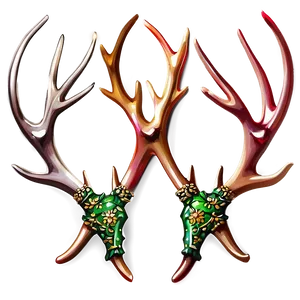 Elegant Antler Pattern Png 19 PNG image