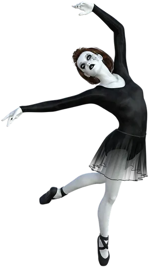 Elegant_ Ballet_ Dancer_ Pose