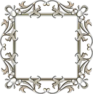 Elegant Baroque Frame Design PNG
