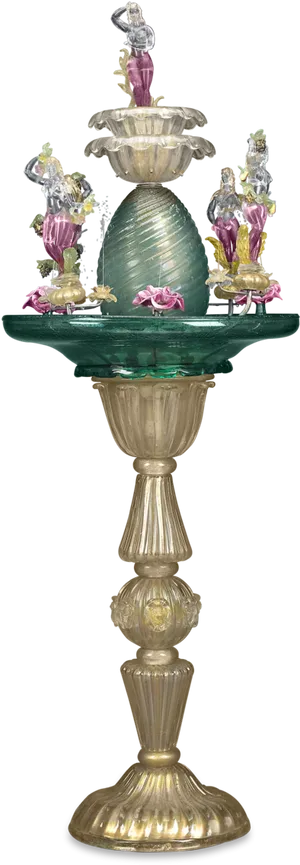 Elegant Baroque Style Fountain PNG image