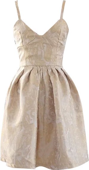 Elegant Beige Cocktail Dress