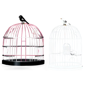 Elegant Bird Cage Graphic Png 14 PNG image