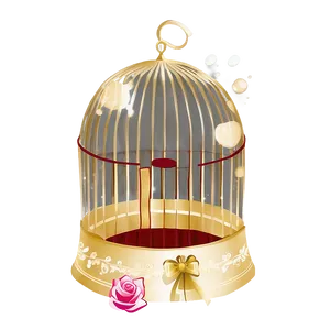 Elegant Bird Cage Graphic Png Sls43 PNG image