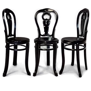 Elegant Black Chair Png 06282024 PNG image