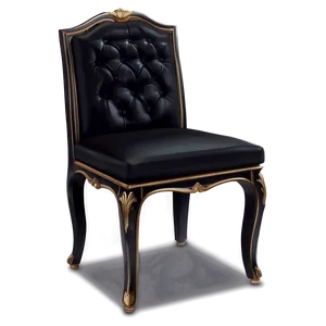 Elegant Black Chair Png 49 PNG image