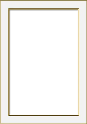 Elegant Black Framewith Gold Trim PNG image