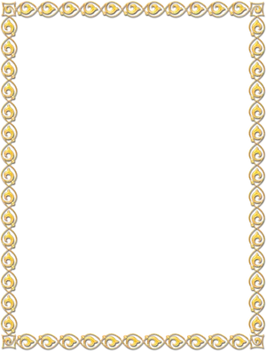 Elegant Black Gold Frame Design PNG image