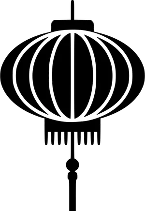 Elegant Black Lantern Silhouette