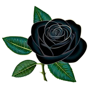 Elegant Black Roses Png 06212024 PNG image