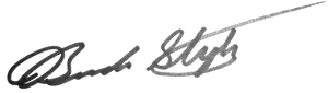 Elegant Black Signature PNG image