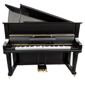 Elegant Black Upright Piano Png Wkf47 PNG image