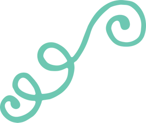 Elegant Blue Flourish Graphic PNG
