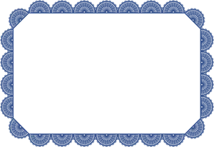 Elegant Blue Lace Frame