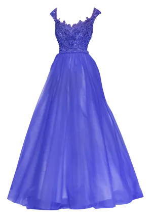 Elegant Blue Prom Dress