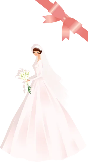 Elegant Bride Illustration.png PNG image