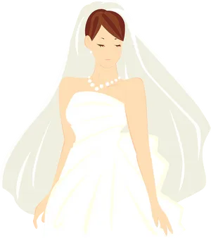 Elegant Bride Illustration.png PNG image