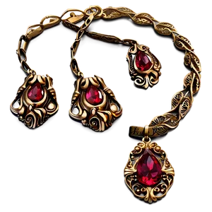 Elegant Bronze Jewelry PNG 6
