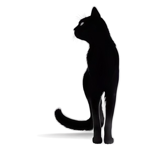 Elegant Cat Silhouette Png Bmt27 PNG image