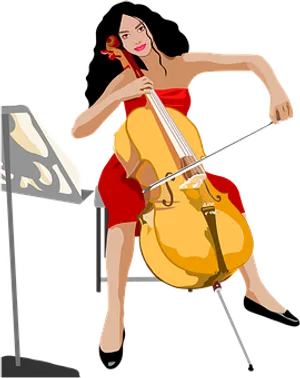 Elegant Cellist Performance