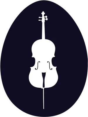 Elegant Cello Silhouette PNG image
