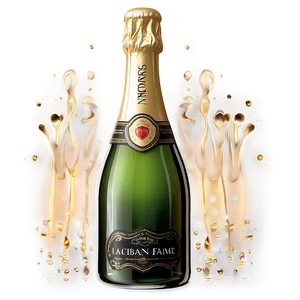 Elegant Champagne Bottle Png Free For Download Sxl35 PNG image