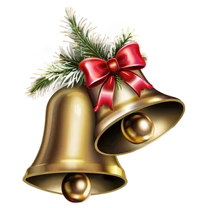 Elegant Christmas Bells Png 06122024 PNG image