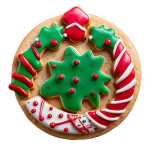 Elegant Christmas Cookie Presentation Png Rpr PNG image