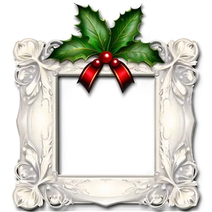 Elegant Christmas Frame Png Bpi PNG image