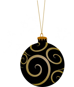 Elegant Christmas Ornamentand Snowflakes Vector PNG image