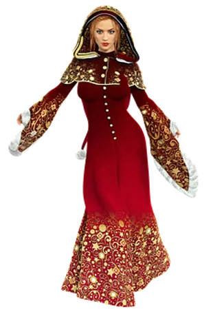 Elegant Christmas Robe Costume