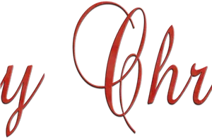 Elegant Christmas Script Text PNG image