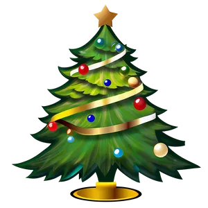 Elegant Christmas Tree Transparent PNG 75