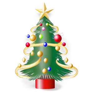 Elegant Christmas Tree Transparent PNG Bnu46 PNG