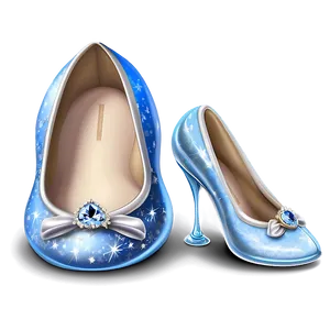 Elegant Cinderella Slipper PNG 06292024