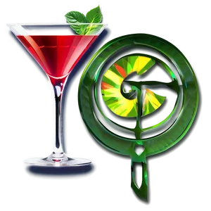Elegant Cocktail Glasses Png 05242024 PNG image