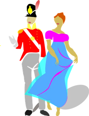 Elegant Couple Illustration
