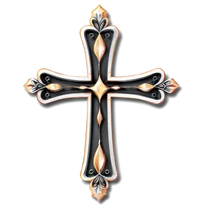 Elegant Cross Design PNG 04302024