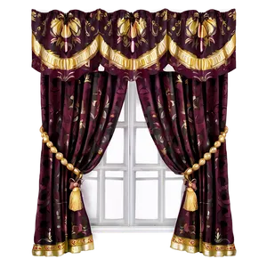 Elegant Curtain Design Png 05252024 PNG image
