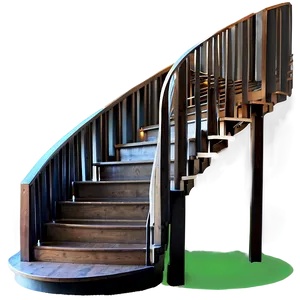 Elegant Curved Staircase Png 05242024 PNG image