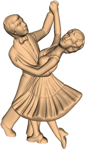 Elegant Dance Figurine PNG image