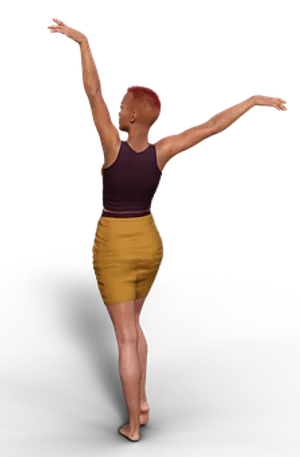 Elegant Dance Pose Woman