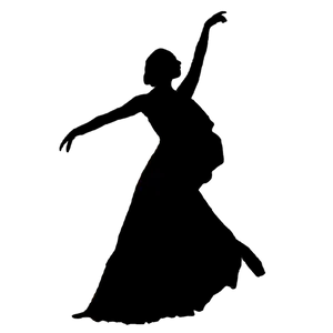 Elegant Dancer Silhouette