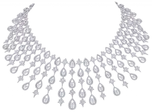 Elegant Diamond Choker Design PNG image