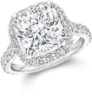 Elegant Diamond Engagement Ring PNG image