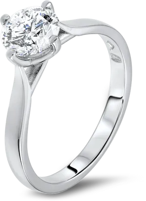 Elegant Diamond Engagement Ring PNG image