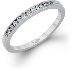 Elegant Diamond Eternity Band Ring PNG image