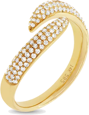 Elegant Diamond Gold Ring Jewelry PNG image